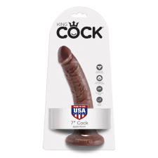 Pipedream - King Cock 7" Cock Brown műpénisz, dildó