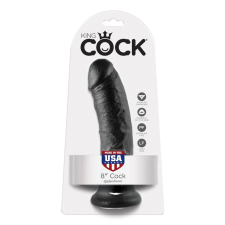 Pipedream - King Cock 8" Cock  Black műpénisz, dildó