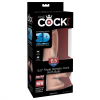 Pipedream King Cock Plus Triple Density 6,5" tapadótalpas dildó herékkel (17 cm)