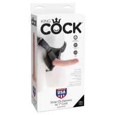 Pipedream Strap on Harness with 7" Cock  Light műpénisz, dildó