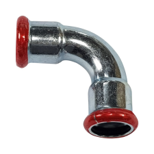 Pipelife Hungária Műanyagipari Kft. PipeLife C-press Szénacél 22mm B-B 90° könyök hűtés, fűtés szerelvény