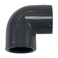 Pipelife Hungária Műanyagipari Kft. PVC-U 90° könyök idom  20mm, ragasztható nyomócső idom hűtés, fűtés szerelvény