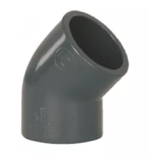 PipeLife Pvc nyomócsőhöz 45° ív 90mm ragasztás (1753) hűtés, fűtés szerelvény