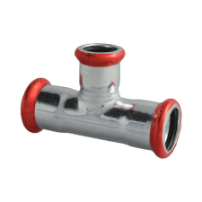PipeLife Szénacél, 42mm-22mm-42mm szűkített T idom hűtés, fűtés szerelvény
