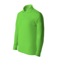 Pique Polo LS galléros póló gyerek almazöld 134 cm/8 éves gyerek póló