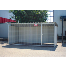  Pirata Kutya kennel, 4x2m alapterület, padozat nélkül szállítóbox, fekhely kutyáknak