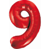  Piros 9-es Red szám fólia lufi 85 cm