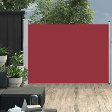 Piros behúzható oldalsó teraszi napellenző 100 x 500 cm kerti bútor