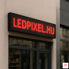  Piros beltéri LED fényújság - P10, 192x96 cm led rendszer tartozék