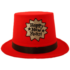  Piros cilinder, Happy New Year party kellék