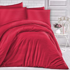  Piros csíkos damaszt kispárna huzat 2db lakástextília