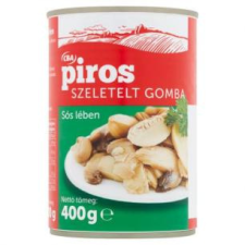 Piros Csiperkegomba Szeletelt, Sós Lében 400 g / 200 g konzerv