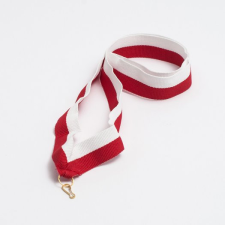  Piros-fehér szalag dekorációs kellék