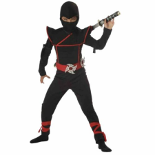 PIROS-FEKETE NINJA jelmez szett fénykarddal L-ES farsangra jelmez
