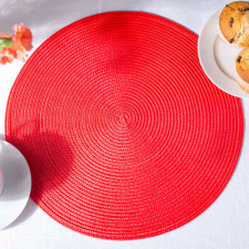 Piros kerek tányéralátét - 38 cm konyhai eszköz