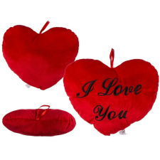 Piros plüss szív a "I love you"felirattal; plüssfigura