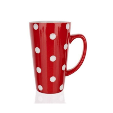  Piros pöttyös bögre 450 ml bögrék, csészék
