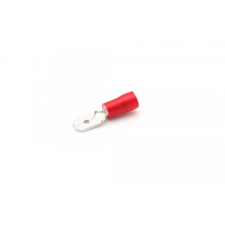 Piros részben szigetelt saru 0.5-1.5mm² 6.3mm elektromos autós kellék