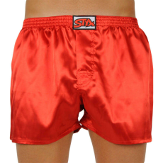  Piros szatén férfi klasszikus boxeralsó Styx klasszikus gumi (C663) XL