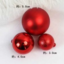  Piros színű gömb 3 db/ csomag sütés és főzés