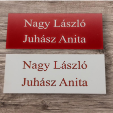  Piros vagy Fehér színű névtábla dekorációs kellék