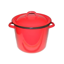  Piros zománcozott fazék fedővel – 6 liter PFA6L edény