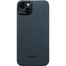 Pitaka MagEZ Case 4 Twill 1500D Apple iPhone 15 Plus MagSafe rögzítéssel fekete-kék (129442) tok és táska