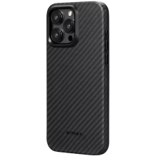 Pitaka Pro 4 1500D hátlaptok iPhone 15 Pro fekete-szürke tok és táska