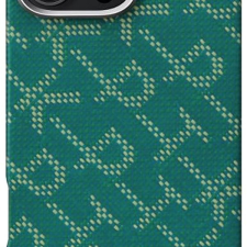 Pitaka Tactile Woven Case PTK Green Gold iPhone 16 Pro tok tok és táska