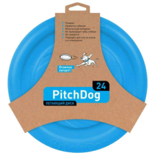 PitchDog Lightweight And Flexible Flying Disk For Dogs - játék (frizbi, kék) kutyák részére (Ø24cm) játék kutyáknak