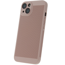 Pixato Apple iPhone 15 Pro, Műanyag hátlap védőtok, légáteresztő, lyukacsos minta, Breezy, rózsaszín tok és táska