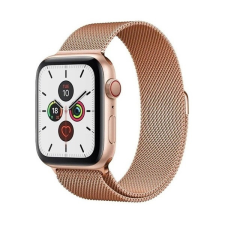Pixato Apple Watch 1-6, SE, SE (2022) (42 / 44 mm), fém pótszíj, mágneses zár, milánói stílus, vörösarany okosóra kellék