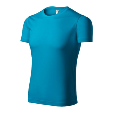  Pixel póló unisex türkiz M