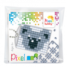 Pixelhobby B.V. Pixelhobby Kulcstartó szett (kulcstartó alaplap + 3 szín) Koala mozaik játék kulcstartó