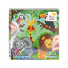 Pixelhobby Pixel szett 4 alaplapos - állatkert kreatív és készségfejlesztő