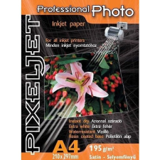 PixelJet A4 Premium selyemfényű inkjet fotópapír 195gr. 200 ív fotópapír