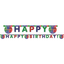 Pizsihősök PJ Masks, Pizsihősök Happy Birthday felirat 200 cm party kellék
