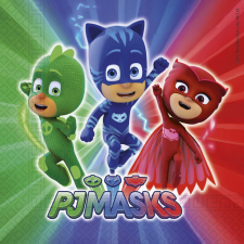 Pizsihősök PJ Masks, Pizsihősök szalvéta 20 db-os party kellék