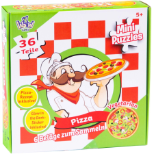  Pizza témájú kör alakú puzzle 36 darabos puzzle, kirakós