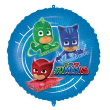  PJ Masks, Pizsihősök fólia lufi 46 cm party kellék