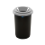 PLAFOR ECO kerek, henger szemetes 50L fekete színű, ezüst tetővel