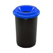 PLAFOR ECO kerek szelektív hulladékgyűjtő szemetes Fekete-Kék 50L szemetes