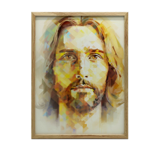 PLAKÁT A FALRA ARANY KERETBEN MODERN JESUS SKILLS 40x50 grafika, keretezett kép