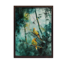 PLAKÁT FALKERETRE BAMBUSZ IDYLLA GOLD ALUMÍNIUM 30x40 CM grafika, keretezett kép