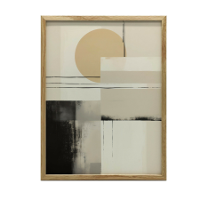 PLAKÁT FALRA ARANY ALUMÍNIUM KERETBŐL A SEMMISÉG HARMÓNIÁJA 40x50 CM grafika, keretezett kép