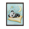  PLAKÁT FALRA ARANY KERETBEN, PANDA'S DREAM, NARANCS 30x40 CM