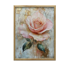 PLAKÁT FALRA ARANY KERETBEN ROSE GLOW 70X100 CM MATT PAPÍR grafika, keretezett kép
