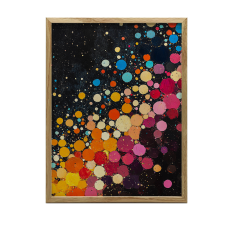 PLAKÁT FALRA FEKETE ALUMÍNIUM KERETES SZÍNHARMÓNIA 50x70 CM grafika, keretezett kép