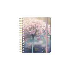 Planall Határidőnapló PLANALL Classic Bow Wow B/5 heti spirálos keményfedelű gumis 2025. határidőnapló