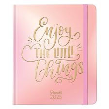 Planall Határidőnapló PLANALL New Classic Enjoy B/5 heti keményfedelű gumis 2025. határidőnapló